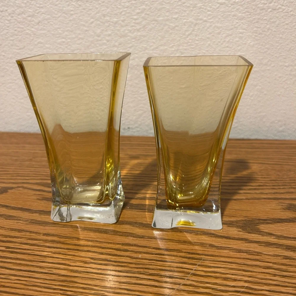 Russ Berrie Amber Glass Vases - Picture 10 of 11